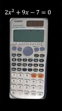 Stop memorizing the Quadratic Formula and start using your tools correctly