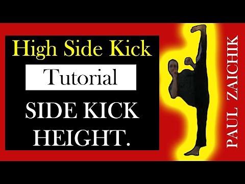 SIDE KICK TUTORIAL: Training High Kick Side Kick Powerful Fast Side, Roundhouse and Hook Kick.