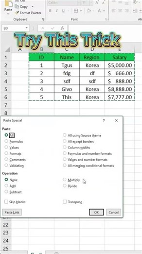 Try this tib of Excel Strick show #keyboard #excel #typing #windows #office #exceltips #casino