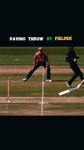 Daving Throw By Fielder #short #Runout❤️‍🩹