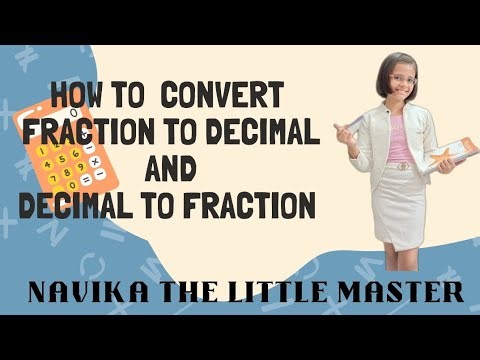 how to convert fraction to decimal and decimal to fractions #maths #education #fraction #decimal #ne