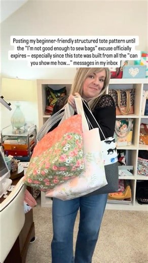 Beginner Friendly Structured Tote Pattern with 6 Pockets