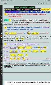 Raoult’s Law explanation/ Chemistry/CLASS 12/SOLUTION#viralshorts#ytshorts#neet#tntchemistryworld
