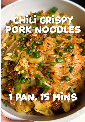 Chili Crispy Pork Noodles: Quick Gluten-Free Recipe