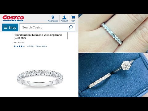 Costco Brilliant Diamond Wedding Band(0.5ct) Quick Unboxing