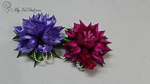 126K views · 3.7K reactions | Watch the video to learn how to create a Kanzashi Flower made of ribbon. What do you think? ;-) | Pretty flowers | Facebook