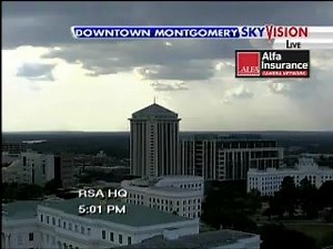 So, just in case you missed it on TV, here's a clip of the bottom dropping out of a thunderstorm in west Montgomery between 5:30 and 6:00, caught by our Alfa SkyVision Camera at RSA Headquarters. Pretty cool stuff. Rich Thomas WSFA 12 Weather | WSFA Weather
