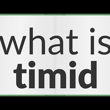 Timid | meaning of Timid
