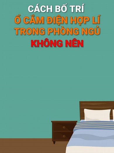 Cách bố trí ổ cắm điện hợp lý trong phòng ngủ #learnontiktok #interiordesign #design #vkstudio #nhadep #phongngudep #phongnguxinh