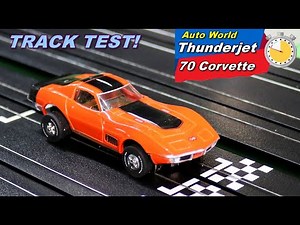 Auto World Thunderjet HO slot car 70 Corvette TRACK TEST!
