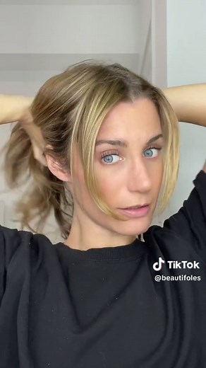 Easy French Twist Updo Hairstyle Tutorial for Short Hair