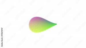 holographic simulation of a seamless abstract hologram with gradient colors and white background Stock Video