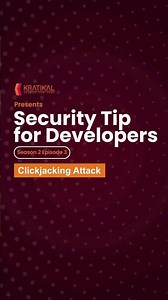 Cyber Sec Under 60 Sec S2 Ep3 - Risk of clickjacking attacks!