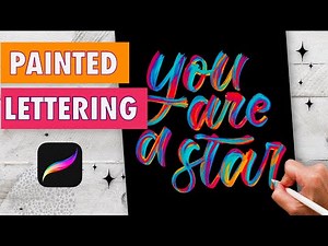 Procreate Tutorial: Streaky iPad Lettering ✨⭐️💅