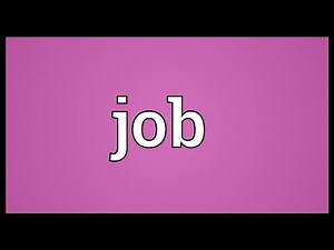 Job Meaning