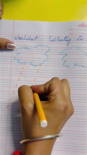 Slanting Line/ worksheet☝🏻! #diy #learning #schoollife #handsonactivitites #uttarakhand