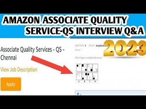 Amazon Associate Quality Service Interview Questions and Answers New pattern 2023 | Online Test
