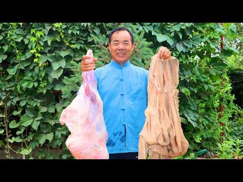 Huge Lamb Leg and Two Stomachs Recipe! Turned into a Juicy Explosion!｜Uncle Rural Gourmet