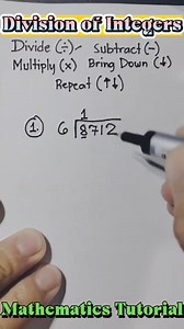 Division of Integers #mindblowinghacks #fall2024 #sharingiscaring | Mathematics Tutorial