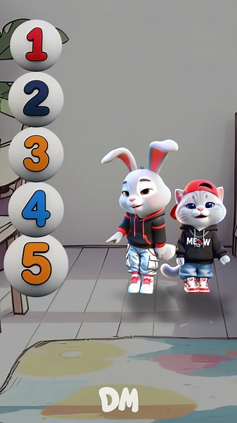 Counting 1 to 7 | Number Songs | ‪@dominoki‬
