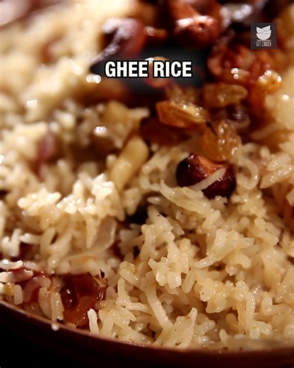 Fragrant basmati rice cooked in pure ghee – simple, rich, and soul-satisfying 🍚❤️ Host : Sneha Ingredients: 2-3 tsp of Ghee 2 sticks of Cardamom Cinnamon Cloves ½ inched of chopped ginger 2-3 slit green chillies 15-20 raisins Few cashew nuts 3 Chopped Onions Salt Basmati Rice 2 portions of water Copyrights : REPL #GetCurried #GheeRice #SimpleAndDelicious #ComfortFood #IndianFoodie #FoodieLife #DesiDelights #SoulFood #Foodstagram #MadeWithLove #FlavorfulEats | Get Curried