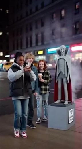 Would this scare you guys? 🧛‍♂️ #funny #ai #vampire #prank