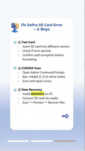 GoPro SD Card Error? Here’s How to Fix and Recover Your Footage.#gopro #footagefound #filerecovery