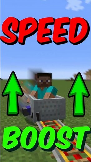 How to Make Minecarts SUPER Fast in Minecraft! #minecraft #gaming #tutorial