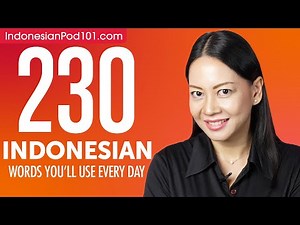 230 Indonesian Words You'll Use Every Day - Basic Vocabulary #63