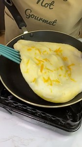 1.1M views · 6K reactions | FLUFFY OMELETTE  3 Eggs Salt & Pepper Cheese Separate egg yolks from egg white, add seasoning to white and whisk until fluffy. Stir egg yolks and fold into white. Heat some oil in a pan and add a layer of shredded cheese. Pour egg mix on top, spread evenly and add a little more cheese. Fold in half once cooked. Enjoy! | Definitely Not Gourmet | Facebook