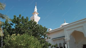 Al Wakra Grand Mosque. Hamza bin Abdul Muttalib mosque is one of architectural symbols of city of Al Wakra in Qatar, Middle East