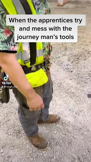 When the new apprentices try to prank the journeyman #prank #apprentice #bluecollar #construction #joke #comedy #bluecollarhumor #roughiron #reels | Rough_iron