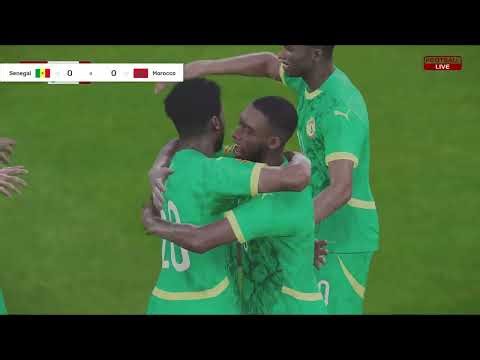 المغرب و السنغال | لعبة محاكاة مباراة اليوم | LIVE pes 21