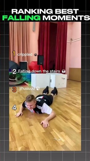 Ranking Top 4 Falling Moments 😂😂