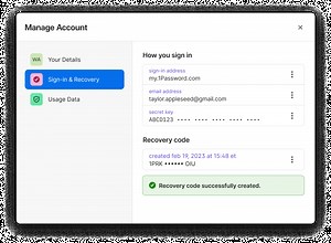 1Password Adds New Account Recovery and Device Addition Options