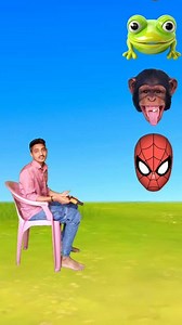 Multiple heads to Spiderman monkey frog vfx magic #funny #worldfunny #comedy #fx_boy_naveed Facebook | Vfx Naveed