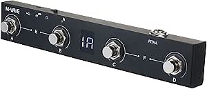 BT MIDI Foot Controller Wireless MIDI Controller Rechargeable 4 Buttons Pedal APP Control Chocolate Rechargeable Midi Controller