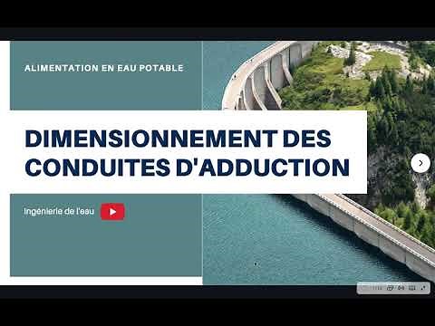 Dimensionnement Des Conduites d'Adduction d'Eau Potable
