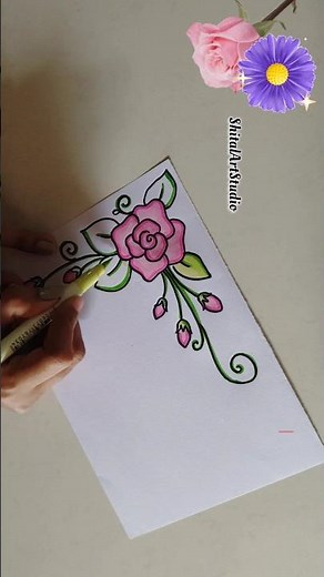 😍😲Don't miss💡 this beautiful Flower Project Design🌹😍 Project Work Designs #viral #shorts