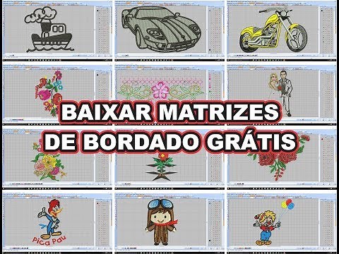 BAIXAR MATRIZES DE BORDADO - 100 MATRIZES GRÁTIS