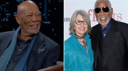 Jimmy Kimmel told Morgan Freeman that Diane Keaton said he was her best on-screen kiss and his reaction was heartwarming