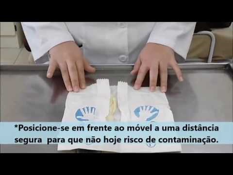 CALÇANDO LUVAS ESTÉREIS