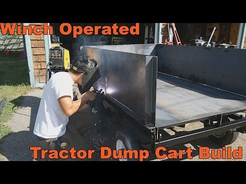 Winch Powered Dump Trailer Build for Lawn and Garden Tractors