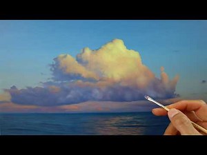How to paint clouds - painting sunset clouds