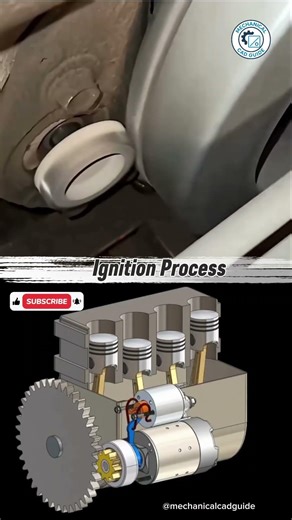 Ignition Process #foryou #automobile #autocadblocks #viral #automotivetools #machinedesign #machine