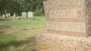 Download A closeup of a gravestone in a cemetery