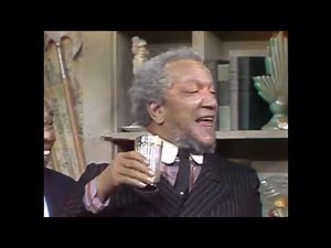 Aunt Esther and Fred Sanford - Drinking after a funeral... "Sanford & Son" - NBC-TV