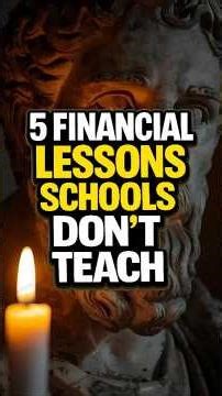 5 Financial Lessons Schools Don’t Teach You | Master Money Management