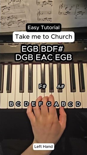 Take me to Church Piano Tutorial #pianotutorial #piano #takemetochurch