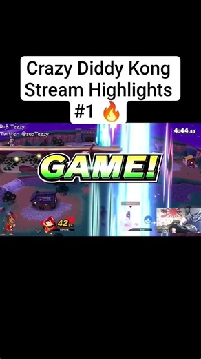 CRAZY Diddy Kong Clips #1 🔥 #smashbros #smashultimate #diddykong #smashbrosultimate